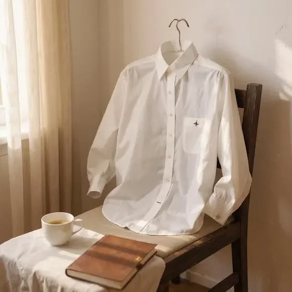 Turnbury 100% Cotton Button Up Shirt Long Sleeve White Sail Boat Size Large EUC - Picture 13 of 13